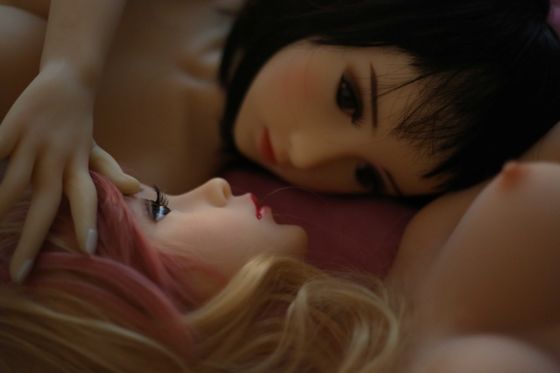 Buy US-Stock TPE Realistic MINI 100cm White Skin Pink Curly Hair  Lovely Pink Skirt  with Sex Doll online manufacture