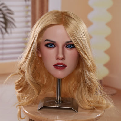 Marcy Silicone Blowjob Head With Sucking & Clamping Mouth, Revolutionary Doll Half Body